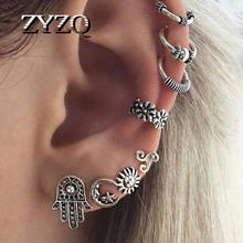 ZYZQ Bohemian Sun and Moon Ear Clip Set Retro Old-Fashioned Geometric  Cuff Earrings For Women Girls Wear Jewelry Every Day 2024 - buy cheap