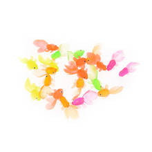 20pcs 4cm Kids Toy Plastic Simulation Small Goldfish Soft Rubber Gold Fish Random Color 2024 - buy cheap