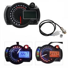 Black Panel Universal Motorcycle 7 Colors LCD Digital Gauge Tachometer Speedometer Adjustable Motorcycle Instrument for Honda 2024 - buy cheap