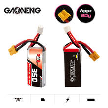 Gaoneng-bateria de 7.4v, 2s, hv, lipo, 1/2/3/350 peças, 60c/120c, com plugue xt30, para drones de corrida, fpv, 2024 - compre barato