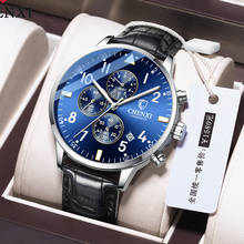 CHENXI-Reloj de pulsera deportivo para hombre, cronógrafo luminoso, resistente al agua, con calendario y esfera grande, Nuevo 2024 - compra barato