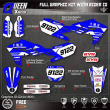 QUEEN X MOTOR-calcomanías de fondo personalizadas para YAMAHA, Kit de pegatinas 3M para YAMAHA 2019-2021 YZ250F 2018-2021 YZ450F 001 2024 - compra barato