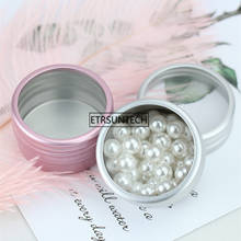 200pcs empty round aluminium, metal,Container,case,jar, pot, Balm Tins with Clear View Window lid F3515 2024 - buy cheap