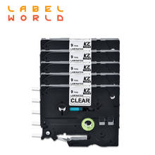 Label World 5PACK TZe-121 9mm label tape black on clear tze 121 label ribbon Compatible brother P-touch TZ Tze label tape 2024 - buy cheap