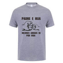 Camiseta de papá e hija en español para hombres, camisa divertida de manga corta, regalo del Día del Padre, JL-142 2024 - compra barato