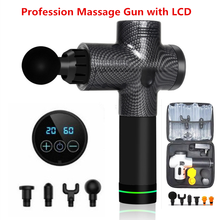LCD Display Profession Massage Gun Body Muscle Deep Fascia Massager with bag Muscle Pain Exercising Relaxation Slimming Shaping 2024 - buy cheap