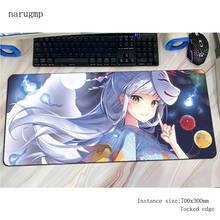 Mousepad anime 700x300x3mm para meninas, mousepad gamer, padrão hd, teclado, jogos, pc gamer, mesa 2024 - compre barato