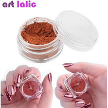 2g/Box Shinning Rose Gold  Mirror  Nails Glitter Chrome Powder Nail Art Manicure Decoration Beauty Tools Hot 2024 - buy cheap