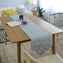 Europeu cinza geométrico corredor de mesa sala estar jantar mesa mesa mesa mesa de café tv armário capa toalha placemat 2024 - compre barato