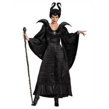 Halloween Evil Witch Maleficent Costume Sleeping Beauty Carnival Cosplay Outfit Adult Women Dark Queen Fantasia Fancy Dress 2024 - buy cheap