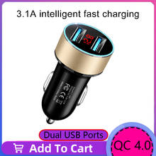 AGETUNR 17.5W 3.1A Car Charger Dual USB Fast Charging QC Phone Charger Adapter For iPhone 12 11 Pro Max 7 8 Xiaomi Redmi Huawe 2024 - buy cheap