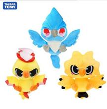 TAKARA TOMY легендарная птица Покемон 30 см Zapdos Articuno molтреы аниме плюшевые куклы для детей Детские игрушки на день рождения 2024 - купить недорого