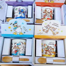 230ml Disney Minnie Mickey Duck Stitch Water Cup Milk Coffee Tea Ceramic Mug Home Office Collection Cups Festival Gifts Cups 2024 - buy cheap