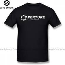 Portal T Shirt Aperture Laboratories T-Shirt Male Funny Tee Shirt Print Big Short Sleeves 100 Percent Cotton Beach Tshirt 2024 - buy cheap