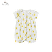 Monos de dibujos animados con lazo para bebé, ropa de moda unisex, DB18113, para niño pequeño, 1 pieza 2024 - compra barato