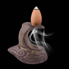 Smoke Backflow Incense Burner Censer Ceramic Home Teahouse Decor Crafts 2024 - buy cheap