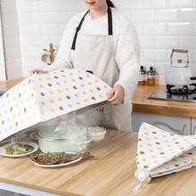 80cm Meal Cover Leftover Food Dust Home Duster Cover Vegetable Cover Umbrella Kitchen Cover Dish Foldable Insulation Table Cover 2024 - buy cheap