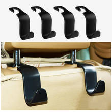 4 Uds coche Universal colgador de respaldo portátil coche percha Interior de almacenamiento soporte para accesorios para bolso y coche 2024 - compra barato