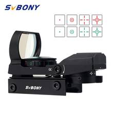 SVBONY 20mm Rail Riflescope Hunting Airsoft Optics Scope Holographic Red Dot Sight Refle x 4 Reticle Tactical Accessories F9128 2024 - buy cheap