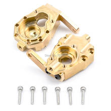 1Pair Brass Counterweight style Climbing Car Accessories Heavy Duty Brass Front Steering Knuckle Set For TRAXXAS TRX4 1/10 RC 2024 - buy cheap