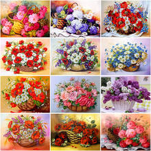 DIY Flower 5D Diamond Painting Full Round Drill Mosaic Diamond Embroidery Cross Stitch Homre Decor 2024 - buy cheap