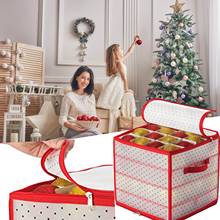 64 Baubles Storage Box Christmas Xmas Tree Decoration Organizer Baubles Decor Bag Bauble Storage Divider 2024 - buy cheap