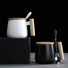 Canecas de café nordic luxo água café chá leite copos condensado café cerâmica xícara pires terno com prato colher conjunto ins presentes par 2024 - compre barato