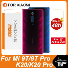 Capa traseira de alta qualidade para xiaomi mi 9t pro, capa de bateria traseira com logotipo para redmi k20 pro 2024 - compre barato