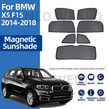 Para bmw x5 f15 2014-2018 windscreen cortina sunshield carro sol viseira capa bebê janela lateral sombra protetor solar net malha magnética 2024 - compre barato