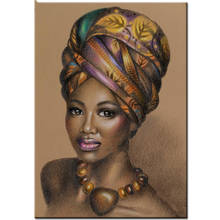 Diy 5D Diamond Painting African woman Decoration art Cross Stitch Square Round Drill Diamond Embroidery sale 3d Mosaic BY598 2024 - buy cheap