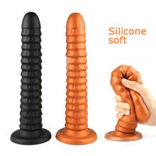 Liquid Silicone Anal Dildo for Woman Soft Butt Plug 40cm Long Large Anal Sex Toys for Man Gay Suction Cup Large Buttplug 2024 - buy cheap