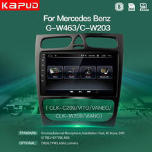 Kapud-autorradio con GPS para coche, reproductor Multimedia con android 9, 9 pulgadas, DSP, Radio FM, estéreo, SWC, Bluetooth, para Mercedes Benz W209 2024 - compra barato