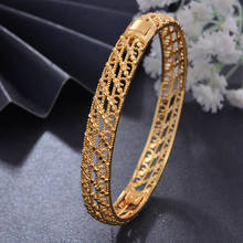 Wando 1pcs / lot Dubai Gold Color bangles For Women Ethiopian bangles for Women African Arab Jewelry wedding jewelry party gifts 2024 - buy cheap