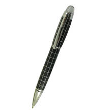 ACMECN Newest Metal Black Ball Pen with Checker Pattern MB style Crystal Logo Brand Ballpoint Pen Luxury Gifts for Men 2024 - buy cheap