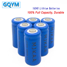 Wholesale Price 6pcs 16340 1200mah Rechargeable Battery CR123A 3.7V Li-ion Batteries 2024 - buy cheap