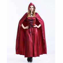 Disfraz de Caperucita roja para adultos, traje Sexy de bruja gótica Punk para fiesta de Halloween, disfraz de Reina vampiro, de alta calidad 2024 - compra barato