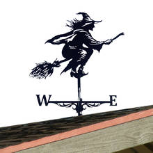 Creative Vintage Witch Weather Vane Iron Funny Wind Speed Spinner Vane Garden Decorations Household Patio Yard Decoration 2024 - buy cheap