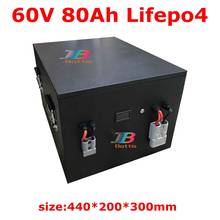 Lifepo4-batería de litio resistente al agua, 60V, 80AH, 100A, BMS, para scooter, bicicleta, triciclo, caravana, + cargador de AGV 10A, 6000W, 3000W 2024 - compra barato