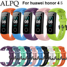 ALPQ браслет для Huawei Honor Band 4 NFC, силиконовые спортивные часы, ремешок для Honor Band 5 2024 - купить недорого