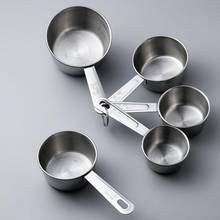 4Pcs Stainless Steel Measuring Spoon Cup Coffee Protein Milk Powder Scoops Measuring Cup Set Kichen Baking Tool High Quality 2024 - buy cheap