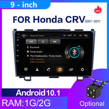 Android 9,1 9 "Автомобильный GPS Navi для Honda CRV CR-V 2007-2011 авто радио мультимедийная система Wifi Bluetooth FM TV SWC OBD DVR SWC USB 2024 - купить недорого