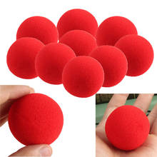 100pcs/lot 4cm Red Sponge Ball Magic Tricks Comedy Stage Close Up Magia Appear Vanish Sponge Magie Illusion Gimmick Props Magica 2024 - buy cheap