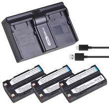 3 шт. 54344 Батарея Akku емкостью и Зарядное устройство для Trimble 5700 5800 29518 46607 52030 38403 R6 R7 R8 GNSS TR-R8 gps для Pentax Ei-D-Li1 2024 - купить недорого
