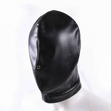 Strict Fur Leather Hood BDSM Bondage Head Harness Mask Sex Toys For Gay Men Women Erotic Adult Game Premium Locking Slave Hooded 2024 - buy cheap