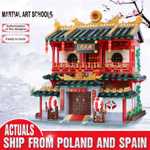 Yeshin Streetview Chinese Building MOC Creative Series Chinese Martial Art Set  Set Kids Education Building Blocks Bricks Toys 2024 - buy cheap