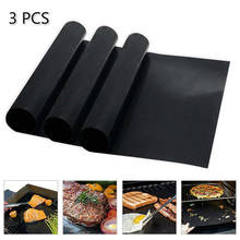 Heat Non-Stick BBQ Mat Resistant Reusable Easy Clean Grill Mat Sheet Baking Sheet Portable Outdoor Picnic Cooking Barbecue Tool 2024 - buy cheap