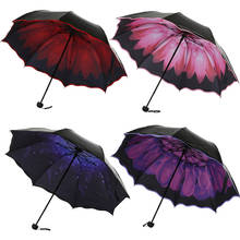 Guarda-chuva para viagem dobrável, guarda-sol dobrável à prova de vento para meninas, dobrável, anti-uv, portátil, conveniente, #45 2024 - compre barato