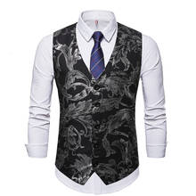 New Arrival Dress Vests For Men Slim Fit Mens Suit Vest Male Waistcoat Gilet Homme Casual Sleeveless Formal Business Jacket V807 2024 - buy cheap