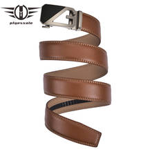 Ratchet Belt For Men Real Cowhide Leather Dress Belts With Automatic Buckle Luxury Office Work Formal Business Belt Male G85 2024 - buy cheap