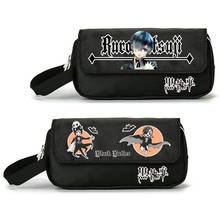 Anime Black Butler Ciel-Bolso grande para lápices, bolsas de almacenamiento para estudiantes, estuches de papelería de lona, organizador de viaje para maquillaje 2024 - compra barato